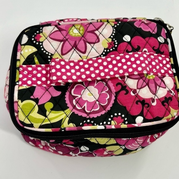 Pottery Barn Teen Handbags - Pottery Barn Pink Floral Quilted Coquette Girl Preppy Soft Make Up Travel Bag